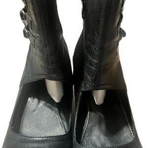Jump Black Open Top Ankle Women's Boots